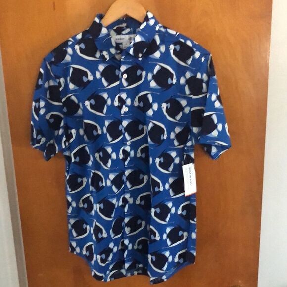 Old Navy Other - Fish Print Shirt Mens Medium